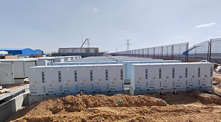 宁夏太阳山泉眼50MW/100MWh液冷一体柜储能项目